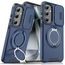 Samsung Galaxy S24 / S25 Hoesje - Camslide Stand - met Camera Cover & Standaard - Blauw