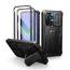 Dexnor 360 Kickstand Camprotector Schutzhülle für Samsung Galaxy A36 - Stoßfeste Handyhülle mit Kameraschütz und Ständer - Schwarz