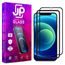 JP 3D sklo s inštalačným rámom, iPhone 12 Mini, čierne