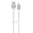 Blavec kábel USB - Lightning, 1,5 A, 2 m, bielo-strieborný