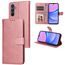 Samsung Galaxy A16 Magnet Hoesje - Leren Wallet Case - met Standaard & Kaarthouder - Roze