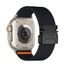 JP Πολυτελής νάιλον λουράκι με αγκράφα Parachute, Apple Watch 4 / 5 / 6 / 7 / 8 / 9 / 10 / SE / ULTRA 1 / 2 (44 / 45 / 46 / 49 mm), μαύρο