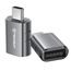Techsuit Premium OTG adaptér SlateVolt (A10) USB - USB-C, sivý