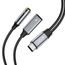 Tech-Protect UltraBoost kábel USB-C - Mini Jack 3,5mm a USB-C, PD60W/6A, čierny
