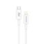 Dudao L6X kábel USB-C - Lightning, PD 20W, 1m, biely
