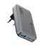 Forcell F-Energy Ultra slim caricabatterie VT-47, 2x USB-C + USB-A, 4A, 65W, grigio