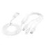 Hoco kabel 3w1 USB - Lightning / Micro USB / USB-C, 1 m, biały
