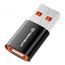 Techsuit Premium OTG adaptér HyperPort (A5) USB-C - USB, čierno-oranžový