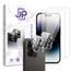 JP Kombi-Pack, Set mit 2 Panzergläsern und 2 Kameralinsenfolien, iPhone 14 Pro