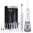 Komplet sonične električne zobne ščetke in brezžične ustne prhe 2v1 (IPX7, 5 režimov, 300 ml), bela