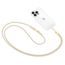 Tech-Protect C2S Crossbody Handykette mit Adapter - Verstellbare Trageschlaufe - Beige / Gold