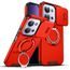 Xiaomi Redmi 15C dėklas – Camslide Stand su kameros apsauga ir stovu – raudona