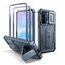 Dexnor 360 Kickstand Camprotector Schutzhülle für Samsung Galaxy A57 - Stoßfeste Handyhülle mit Kameraschutzklappe und Ständer - Blau