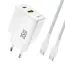 Dudao A27 MaxC Oplader + USB-C Kabel - 35W - GaN - Wit