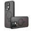 Techsuit PureFrost MagSafe Schutzhülle für Xiaomi Redmi 17 4G / 5G - Hybrid TPU Hülle mit Magnetring - Frosted Black
