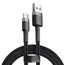 JP najlonski kabel USB do USB-C, 1 meter, črn