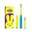 FairyWill FW-2001 sonický zubní kartáček pro děti se sadou hlavic, modro-žlutý
