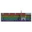T-WOLF T17 mehāniskā spēļu tastatūra RGB apgaismojums Blue switch Full size EN izkārtojums