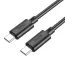 Hoco X88 kábel USB-C - USB-C, PD 3A 60W, 1 m, čierny