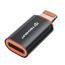 Techsuit Premium OTG adaptér HyperPort (A3) USB-C - Lightning, čierno-oranžový