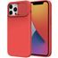 iPhone 14 Plus silikoninis dėklas su kameros apsauga – raudona