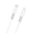 Dudao L25SX kábel USB-C - Lightning, 30W, 2 m, biely