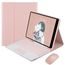 Husă cu tastatură, mouse și touchpad pentru Apple iPad 7 / 8 / 9 (10,2"), roz