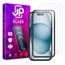 JP Long Pack Tvrdených skiel, 3 sklá na telefón s aplikátorom, iPhone 15 Plus