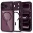 Tech-Protect MagPeak MagSafe CC, iPhone 17 Pro / 18 Pro, vínový / priehľadný