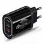 Schnellladeadapter 3x USB QC 3.0 (BK373), schwarz