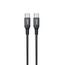 Dudao L3CC kabelis USB-C – USB-C 60W 1,2m – melns
