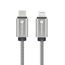 Forcell F-Energy kábel USB-C - Lightning, PD, 3A, 27W, 2 m, strieborný