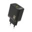 Dudao A26T nabíjačka USB-A + USB-C, GaN, 25W, čierna