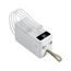 Powerbanka 100 000 mAh, PD66W, 2.1A, 4 integrované káble + LED svetlo, biela