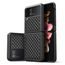 Dux Ducis Velence bőr tok, Samsung Galaxy Z Flip 3, fekete
