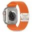 Tech-Protect Nylon Clasp remienok, Apple Watch 6 / 7 / 8 / 9 / 10 / 11 / SE 1 / 2 / 3 / Ultra 1 / 2 / 3 (44 / 45 / 46 / 49 mm), oranžový