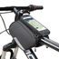 Wozinsky taška na bicykel + odnímateľný kryt telefónu do 6,5 ", 1,5 l, čierna (WBB7BK)