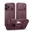Suritch MagSafe Kickstand Camprotector maska iPhone 17 Pro Max / 18 Pro Max, bordo