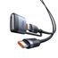 Mcdodo 2v1 dátový kábel (CA-0140) USB-C - USB-C + MagSafe 3, 240W, LED indikátor, 2 m, čierny