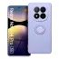 Husă inel din silicon, Xiaomi Redmi Note 14 Pro 5G, violet