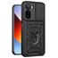 Techsuit CamShield Schutzhülle für Xiaomi Redmi A7 Pro 4G - Mit Kamera-Schieber und 360° Ring - Schwarz