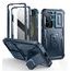 Dexnor 360 Kickstand Camprotector obal Samsung Galaxy S24, modrý