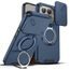 Xiaomi 15T Pro dėklas – Camslide Stand su kameros apsauga ir stovu – mėlyna
