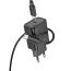 Hoco Netzladegerät N60 USB-C + USB-C - Lightning Kabel, PD QC 20W, schwarz