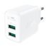 Acefast Ladegerät 2x USB 18 W QC 3.0, AFC, FCP, weiß (A33 weiß)