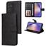 Samsung Galaxy A55 Hoesje - Magnet Case - Leren Portemonnee met Standaard - Zwart