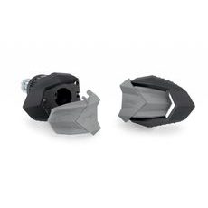 FRAME SLIDERS PUIG R19 22392N BLACK WITH GREY RUBBER