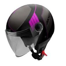 JET helmet AXXIS SQUARE convex gloss pink M