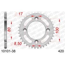 LANČENIK ZADNJI AFAM 10101-38 38T, 420