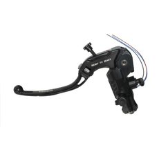 CLUTCH MASTER CYLINDER READY TO BRAKE ACCOSSATO 16X16 WITH BLACK FOLDING LEVER (NUT + LEVER)